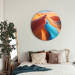 Round Canvas Desert Color Fever - Colorful Sand Mountain Against the Sky 151598 additionalThumb 2