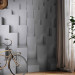 Wall Mural Grey abstraction - geometric figures creating the illusion of space 88798 additionalThumb 7