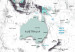 Decorative Pinboard Sky-blue Border [Cork Map] 92198 additionalThumb 6