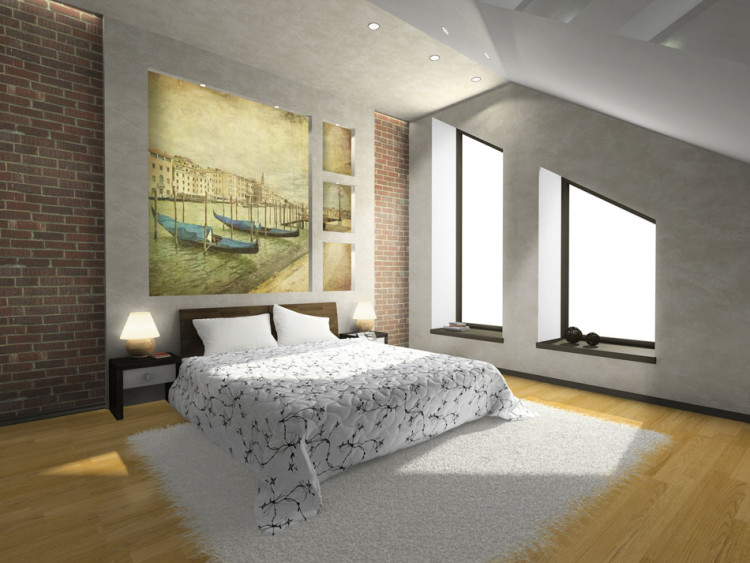 Wall Mural Grand Canal, Venice - architecture, gondolas and city in retro and vintage background 97198