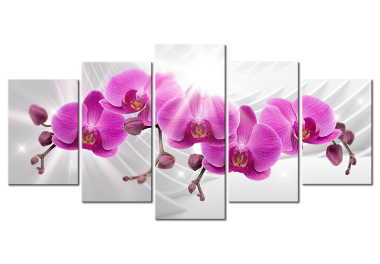 Canvas Abstract Garden: Pink Orchids 98098