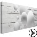 Canvas Art Print Spheres and Boards (1-part) Narrow - 3D Spheres on Wooden Texture 107909 additionalThumb 6