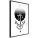 Poster Anchor - black and white geometric composition with an anchor and a triangle 114309 additionalThumb 10