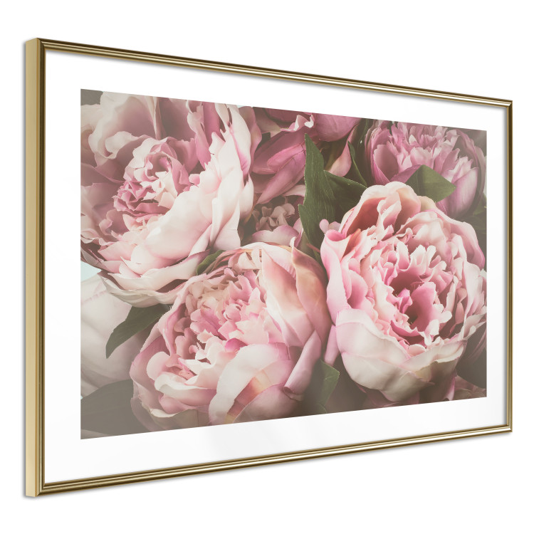 Wall Poster Pink Peonies - floral composition with flowers in pastel colors 116409 additionalImage 6