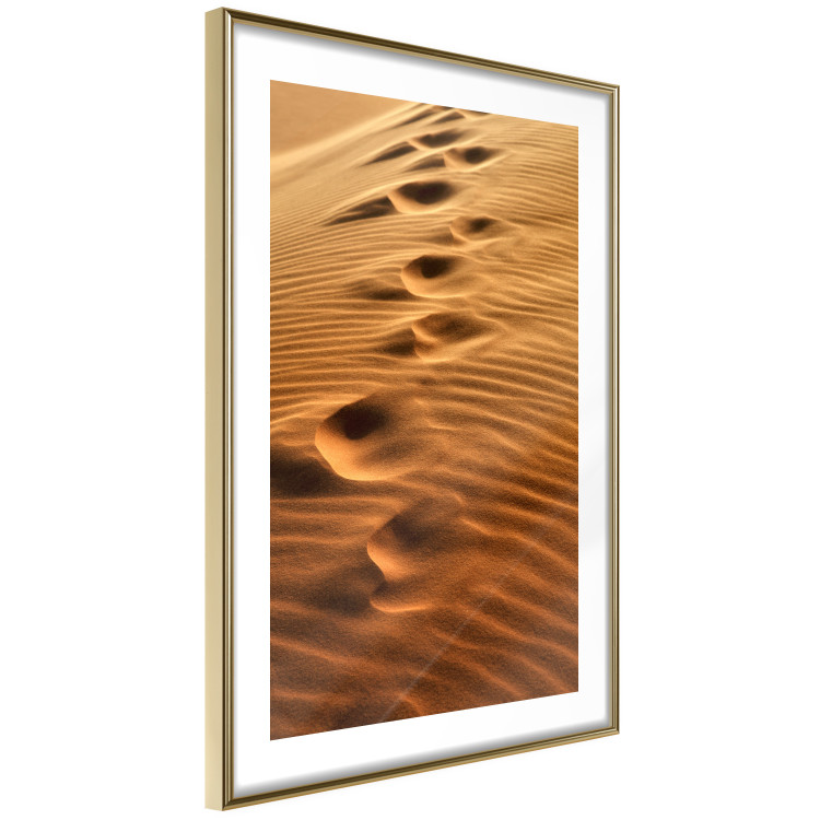 Wall Poster Footprints in the Sand - a desert dune landscape in shades of orange 116509 additionalImage 6