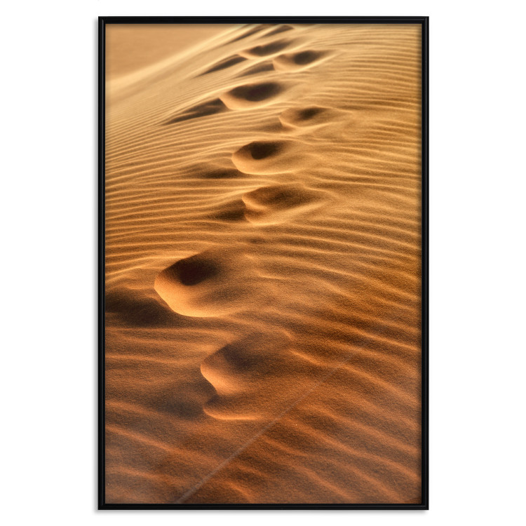 Wall Poster Footprints in the Sand - a desert dune landscape in shades of orange 116509 additionalImage 18