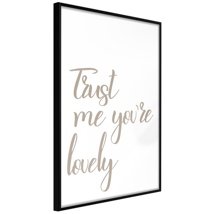 Wall Poster Trust me you're lovely - simple composition with English inscriptions 117909 additionalImage 2