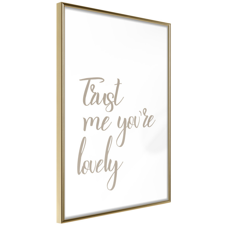 Wall Poster Trust me you're lovely - simple composition with English inscriptions 117909 additionalImage 11