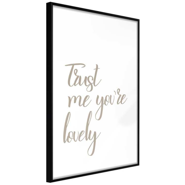 Wall Poster Trust me you're lovely - simple composition with English inscriptions 117909 additionalImage 12