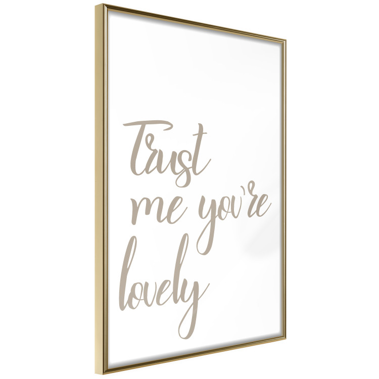 Wall Poster Trust me you're lovely - simple composition with English inscriptions 117909 additionalImage 3