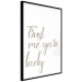 Wall Poster Trust me you're lovely - simple composition with English inscriptions 117909 additionalThumb 2