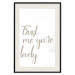 Wall Poster Trust me you're lovely - simple composition with English inscriptions 117909 additionalThumb 18