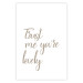 Wall Poster Trust me you're lovely - simple composition with English inscriptions 117909 additionalThumb 19