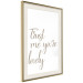 Wall Poster Trust me you're lovely - simple composition with English inscriptions 117909 additionalThumb 14
