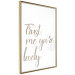 Wall Poster Trust me you're lovely - simple composition with English inscriptions 117909 additionalThumb 3