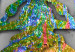 Poster Insect World - unique colorful composition on a marble-textured background 118509 additionalThumb 6