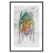 Poster Insect World - unique colorful composition on a marble-textured background 118509 additionalThumb 15