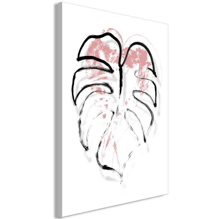 Canvas Art Print Leafy contours - monstery resembling brush strokes 119009 additionalImage 2