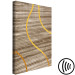 Canvas Golden streams - abstract background with lines with golden ribbons 119109 additionalThumb 6
