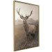 Poster Sepia Deer - autumn landscape with an animal amid field grass 119209 additionalThumb 14