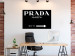 Wall Poster Prada in Black - white English fashion brand name on a black background 122309 additionalThumb 23