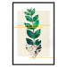 Poster Geometric Nature - abstract plant with leaves on a white background 122609 additionalThumb 18