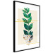 Poster Geometric Nature - abstract plant with leaves on a white background 122609 additionalThumb 10
