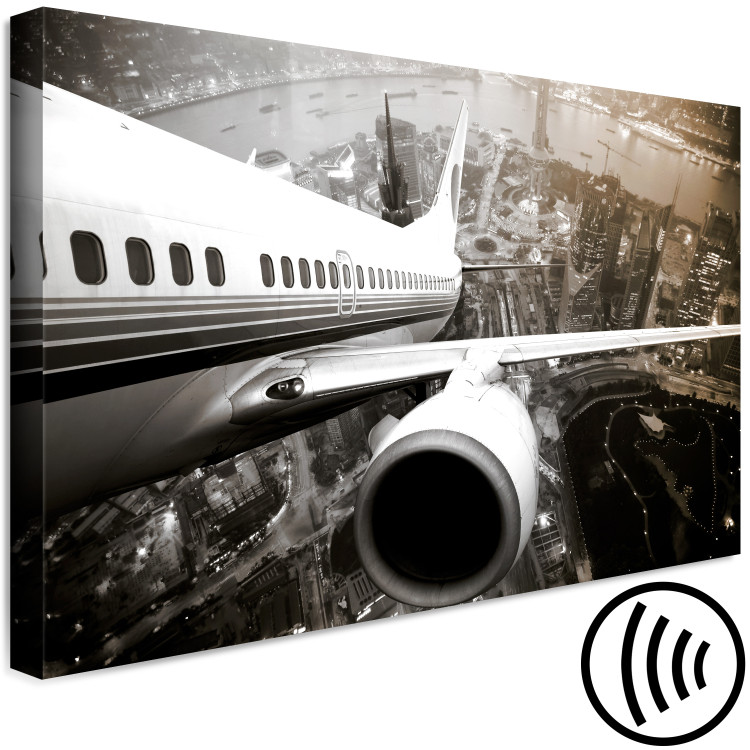 Canvas Art Print Airplane Take Off (1 Part) Wide 123909 additionalImage 6