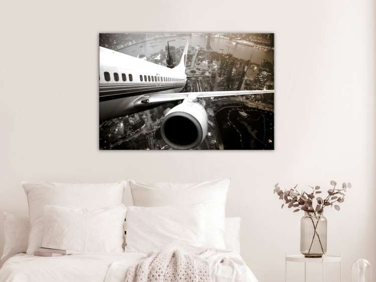 Canvas Art Print Airplane Take Off (1 Part) Wide 123909 additionalImage 3