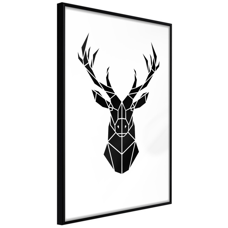 Wall Poster Harmonious Deer - deer figure created from geometric shapes 125109 additionalImage 10