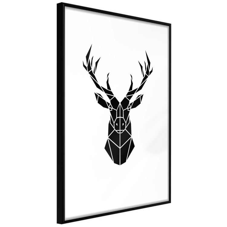 Wall Poster Harmonious Deer - deer figure created from geometric shapes 125109 additionalImage 11