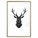 Wall Poster Harmonious Deer - deer figure created from geometric shapes 125109 additionalThumb 14