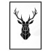 Wall Poster Harmonious Deer - deer figure created from geometric shapes 125109 additionalThumb 18