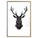 Wall Poster Harmonious Deer - deer figure created from geometric shapes 125109 additionalThumb 16