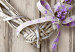 Poster Secret Lavender Bouquet - purple flowers on background of wooden planks 128409 additionalThumb 10