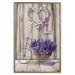 Poster Secret Lavender Bouquet - purple flowers on background of wooden planks 128409 additionalThumb 14