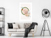 Wall Poster Geometric Landscape - landscape in a circle among abstract shapes 131809 additionalThumb 5