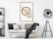 Wall Poster Geometric Landscape - landscape in a circle among abstract shapes 131809 additionalThumb 5