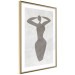 Wall Poster Dancing Woman - black silhouette of a dancing woman on a gray background 134209 additionalThumb 7