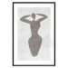 Wall Poster Dancing Woman - black silhouette of a dancing woman on a gray background 134209 additionalThumb 15