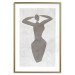 Wall Poster Dancing Woman - black silhouette of a dancing woman on a gray background 134209 additionalThumb 14