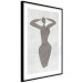 Wall Poster Dancing Woman - black silhouette of a dancing woman on a gray background 134209 additionalThumb 6