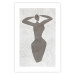 Wall Poster Dancing Woman - black silhouette of a dancing woman on a gray background 134209 additionalThumb 19