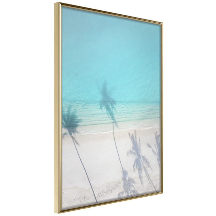 Wall Poster Turquoise Morning - seaside landscape with vivid shadow of palms 135309 additionalImage 10