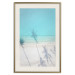 Wall Poster Turquoise Morning - seaside landscape with vivid shadow of palms 135309 additionalThumb 18