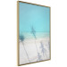Wall Poster Turquoise Morning - seaside landscape with vivid shadow of palms 135309 additionalThumb 8
