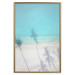 Wall Poster Turquoise Morning - seaside landscape with vivid shadow of palms 135309 additionalThumb 9