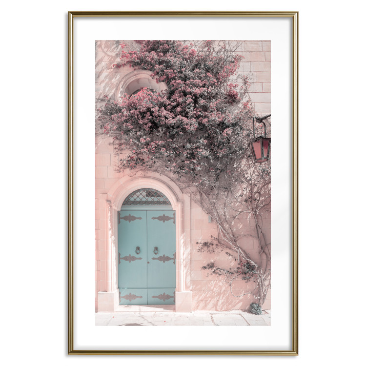 Wall Poster Blue Doors - summer landscape overlooking Italian architecture 135909 additionalImage 15
