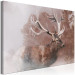 Canvas Print Deer (1-piece) Wide - animal in the misty forest landscape 137009 additionalThumb 2