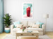 Canvas Art Print Strawberry Cocktail (1-piece) - still life in a summer frame 144109 additionalThumb 3